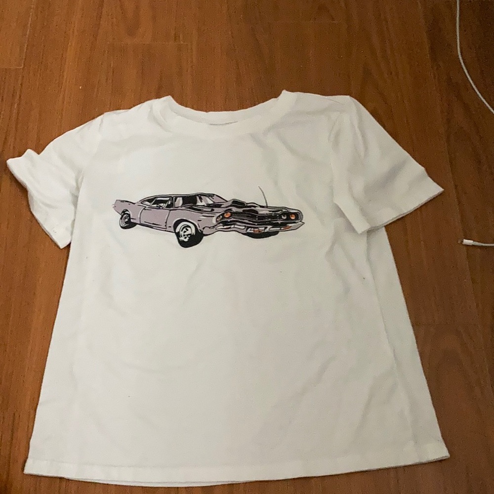 white race car shirt
